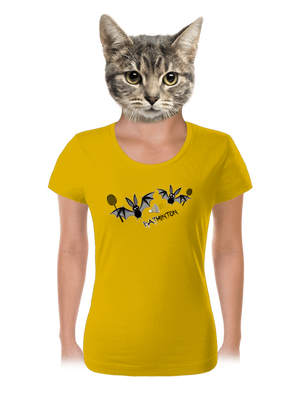 Batminton dámske tričko Yellow