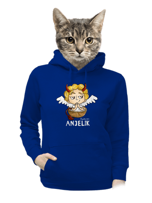 Anjelik dámska mikina klokanka Royal Blue Mal