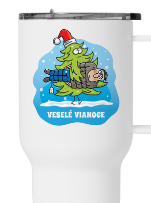 Veselé Vianoce termohrnček White