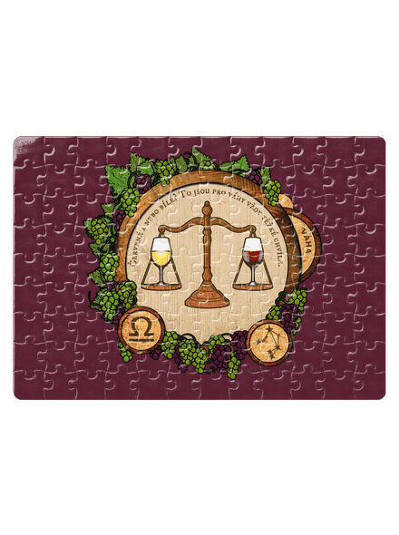 Vínny horoskop: Váha puzzle White