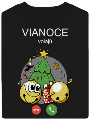 Vianoce volajú unisex mikina bez kapucne Black