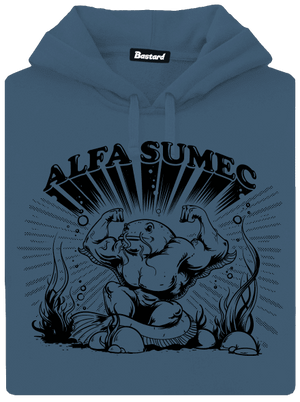 Alfasumec dámska mikina klokanka Denim