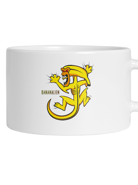 Bananalien hrnček makronka White