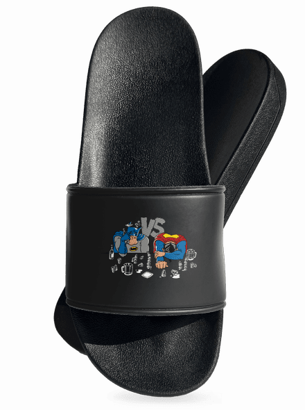 Súboj superhrdinov šľapky Black