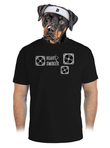Heavy smoker pánske športové tričko Black