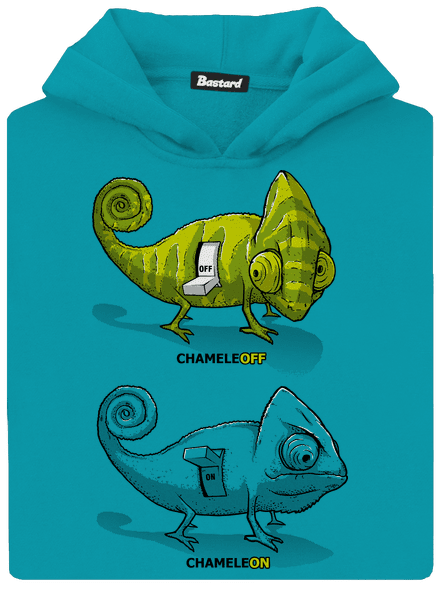 Zapnuté vypnuté detská mikina klokanka Hawaiian Blue