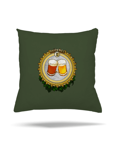Pivný horoskop: Blíženec vankúš Olive Green