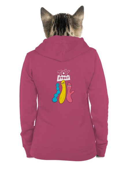 Príbeh hračiek dámska mikina na zips Magenta