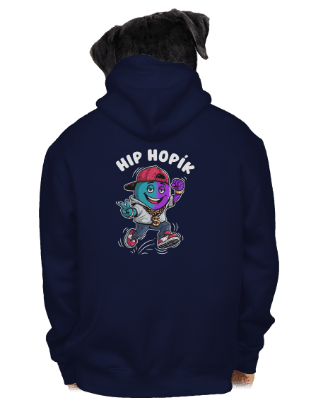 Hip Hopík pánska mikina na zips Navy