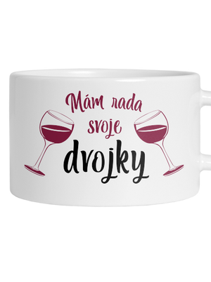 Dvojky hrnček makronka White