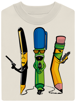 Písací gang unisex mikina bez kapucne Off White