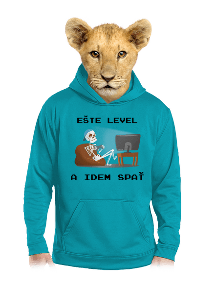 Ešte level detská mikina klokanka Hawaiian Blue