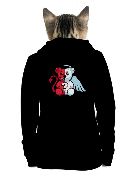 Anjel vs. diabol dámska mikina na zips Black