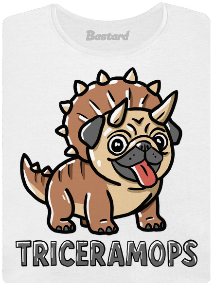 Triceramops dámske tričko White