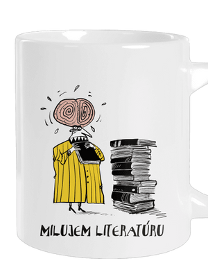 Milujem literatúru veľký hrnček White
