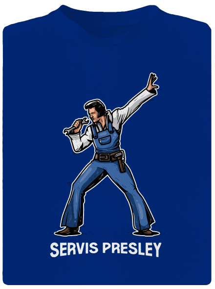 Servis Presley pánske športové tričko Royal Blue Mal