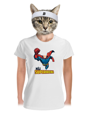 Môj superhrdina dámske športové tričko White