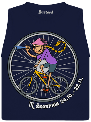Cyklistický horoskop: Škorpión dámske tielko voľné Navy