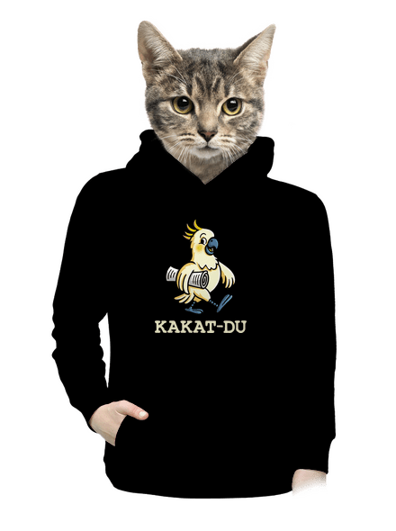 Kakat-du dámska mikina klokanka Black