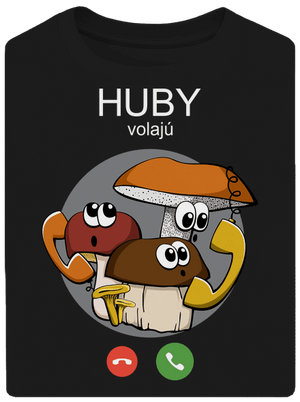 Huby volajú unisex tričko oversized Black