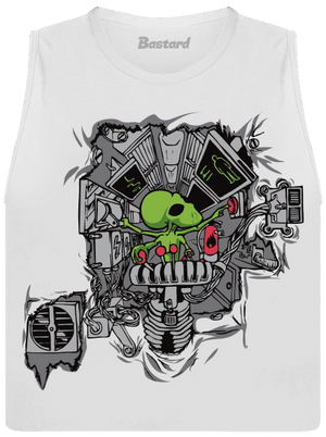 Programátor dámske tielko voľné White