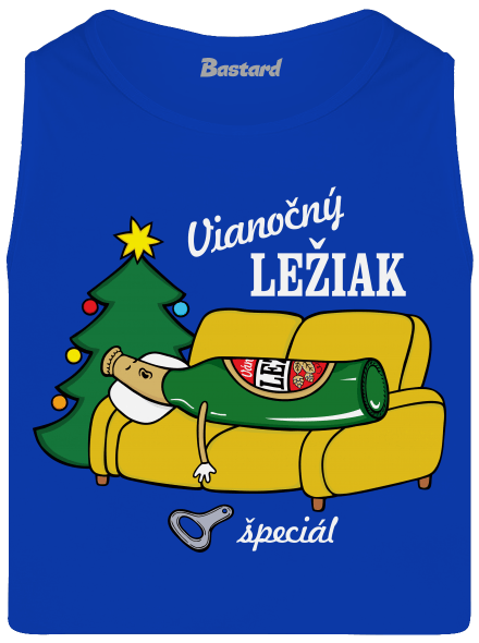 Vianočný ležiak pánske tielko Royal Blue
