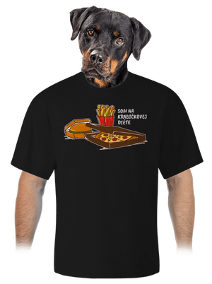 Krabičková diéta unisex tričko oversized Black