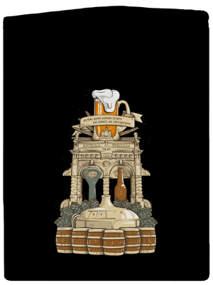 Pivný oltár dámska mikina na zips Black