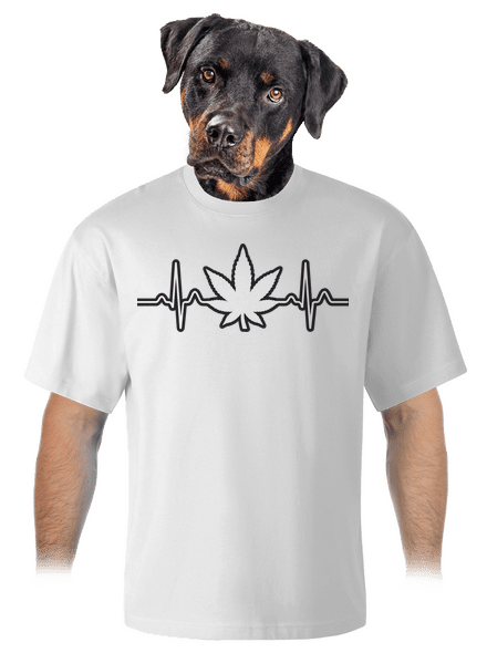 EKGanja unisex tričko oversized White