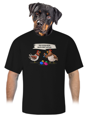 Sliepka pred Veľkou nocou unisex tričko oversized Black