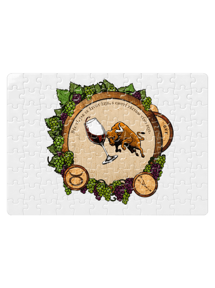 Vínny horoskop: Býk puzzle White