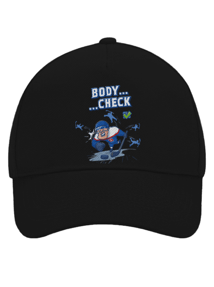 Body check šiltovka baseballka Black
