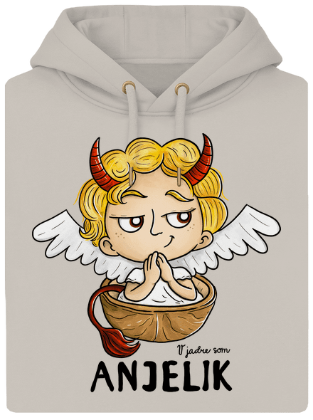 Anjelik unisex mikina premium Pastel Macchiato