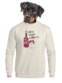 unisex mikina bez kapucne