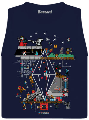 Zahráme si dámske tielko voľné Navy