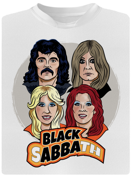 Black Abba detské športové tričko White