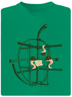 Jablko detské športové tričko Kelly Green Mal