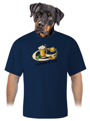 A predsa sa točí! unisex tričko oversized Midnight Blue