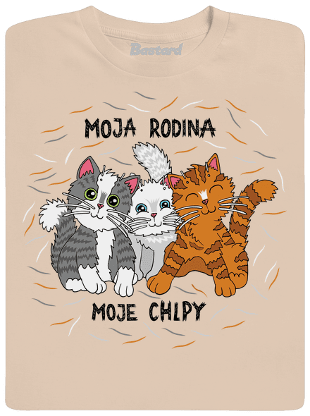 Moja rodina pánske tričko Sand