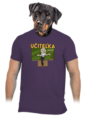Učitel'ka v septembri pánske tričko Urban Purple