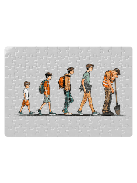 Evolúcia študenta puzzle White