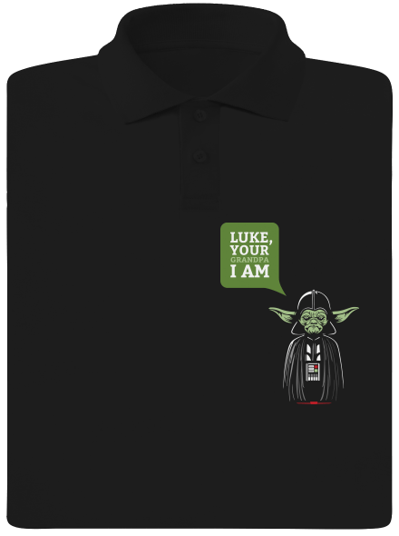 Mr. Yoda: Your grandpa I am pánska polokošeľa Black