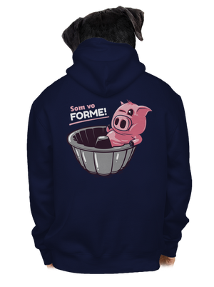 Vo forme pánska mikina na zips Navy