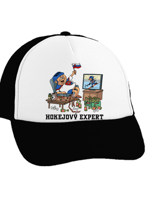 Hokejový expert šiltovka truckerka Black cap
