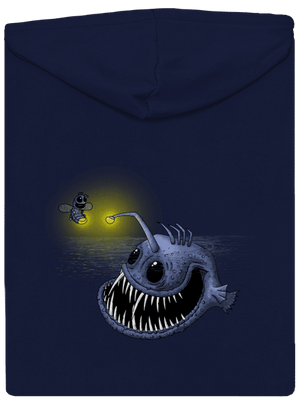 Svetlo môjho srdca pánska mikina na zips Navy