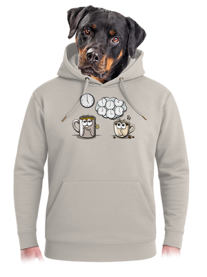 Čaj o piatej, káva stále unisex mikina premium Pastel Macchiato