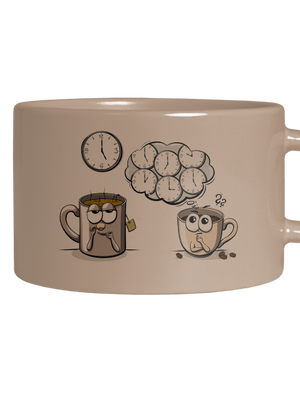 Čaj o piatej, káva stále hrnček makronka Brown Macaron