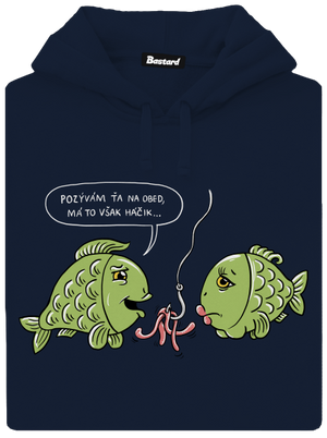 Háčik pánska mikina klokanka Navy