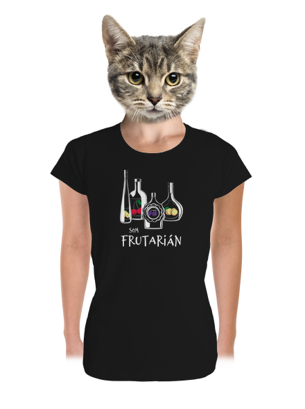 Frutarián dámske tričko prémium Black
