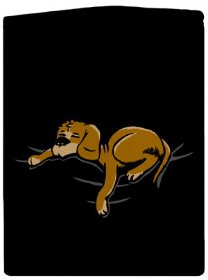 Spiaci pes dámska mikina na zips Black